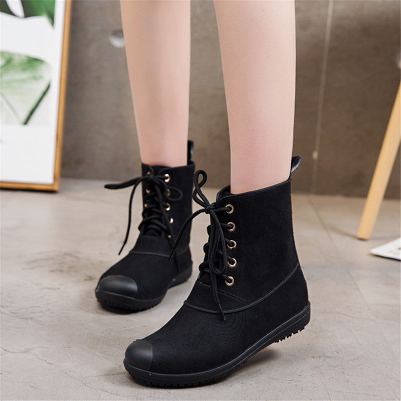 Women's Lightweight Non-slip Outer Wear Waterproof Martin Boots