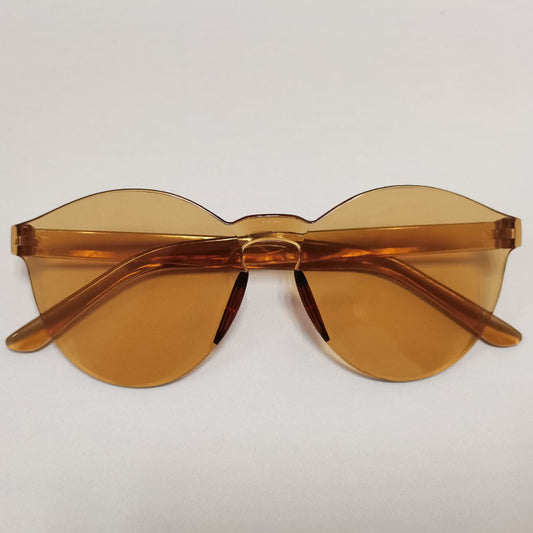 European And American Trendy One-piece Candy-colored Sunglasses