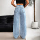 High-waisted Straight Versatile Slim-fit Women's Jeans