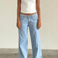 Women's American-style Vintage Straight-leg Jeans