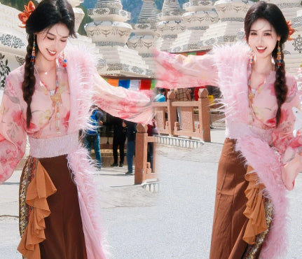 Travel Photography Tourism Photography Ethnic Style Tibetan Clothing