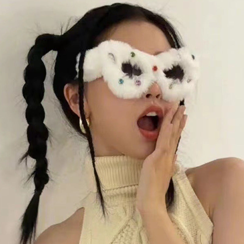 New Cat Eye Studded Diamond Sunglasses