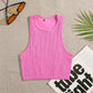 Solid Color Sleeveless Vest Women's Summer High Waist Short Navel Fitness Running Yoga Clothes