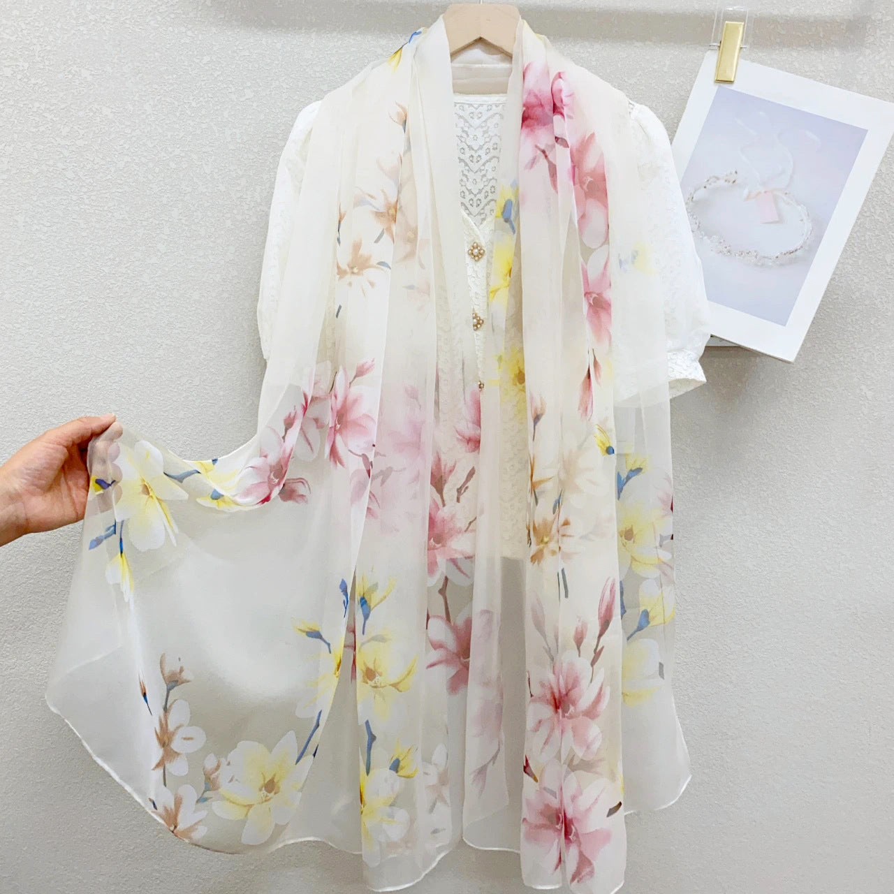 Yarn Cashew Printed Beach Travel Sun Protection Scarf