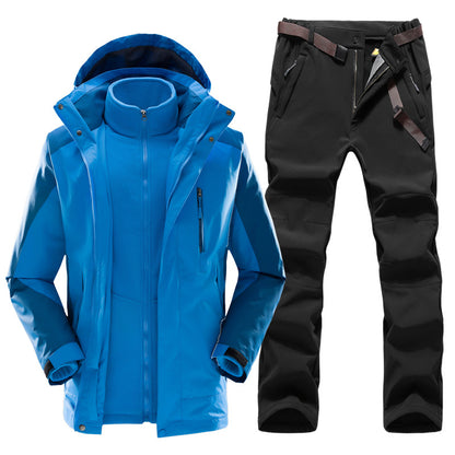 Two Piece Set Of Plush Warm Hiking Pants