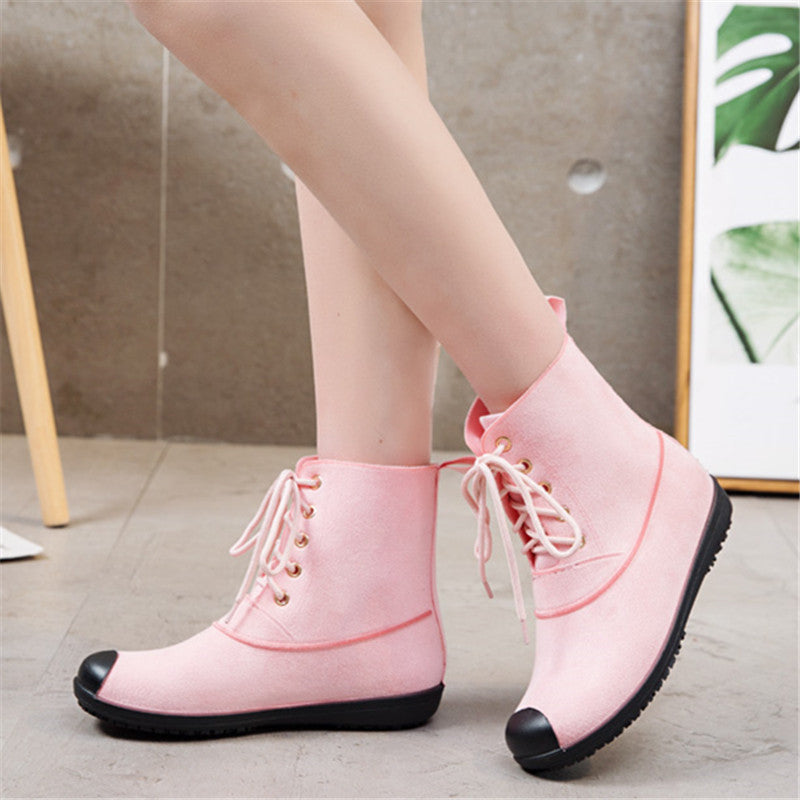 Women's Lightweight Non-slip Outer Wear Waterproof Martin Boots