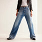 Fashion Stretch Rhinestone Straight-leg Jeans