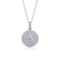 White Dune - A Fashionable And Light Luxury Jewelry Pendant Necklace Set With Top-quality Moissanite, S925 Silver Plated Platinum