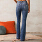 Women's Casual Versatile Ripped Washed Jeans