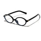 Plain Glasses Retro Oval Frame Sunglasses