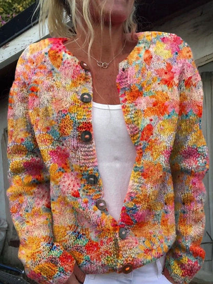 Womens High-End SpringAutumn Fashion Long-Sleeve Sweater