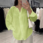Casual Long Sleeve V-neck Regular Multicolor Women's Tops Blouse