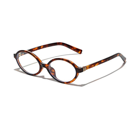 Plain Glasses Retro Oval Frame Sunglasses