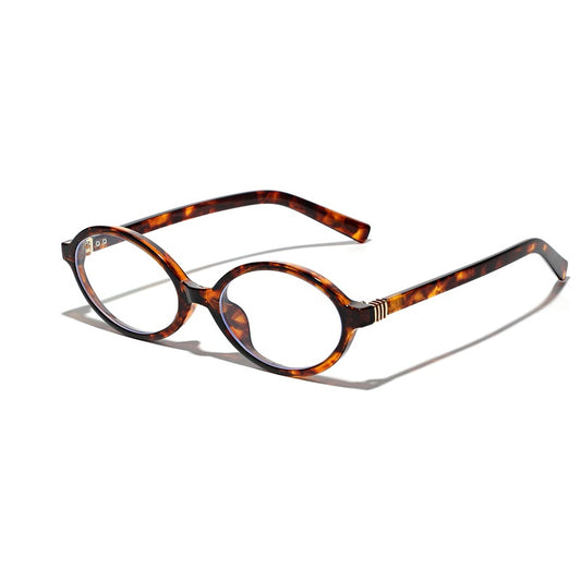 Plain Glasses Retro Oval Frame Sunglasses