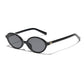 Plain Glasses Retro Oval Frame Sunglasses