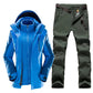 Two Piece Set Of Plush Warm Hiking Pants