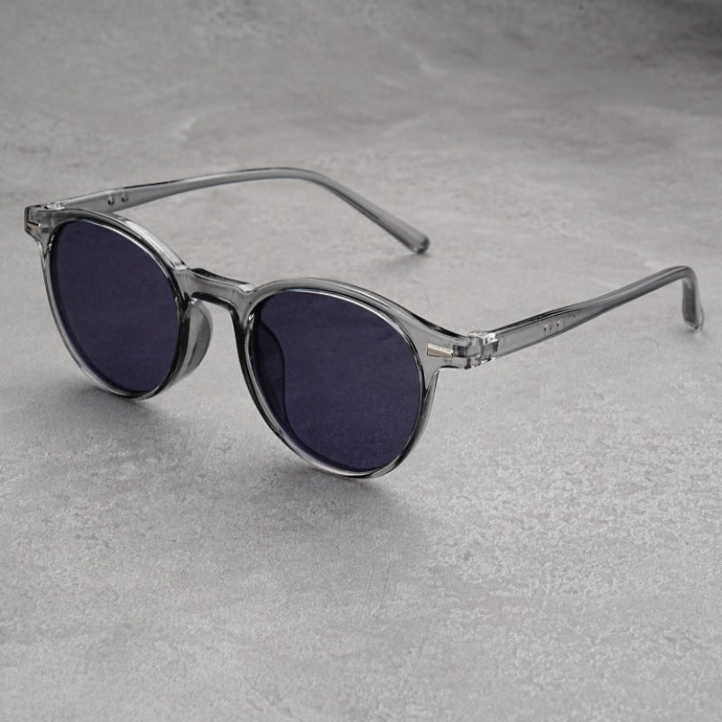 Fashionable UV-protective Round-frame Sunglasses For Women