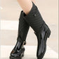 Wear-resistant Thick Warm Women's Checked Rain Boots
