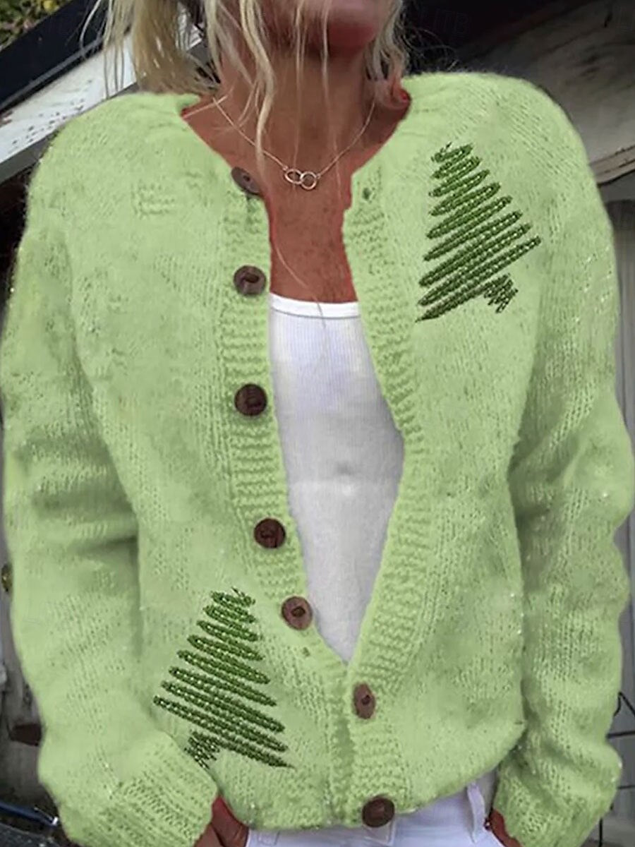 Womens High-End SpringAutumn Fashion Long-Sleeve Sweater