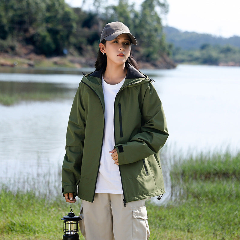 Hooded Long Sleeve Windproof Waterproof Travel To Tibet Breathable Jacket