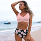 Twist Bikini Women High Waist Swimsuit Summer Beach Clothes