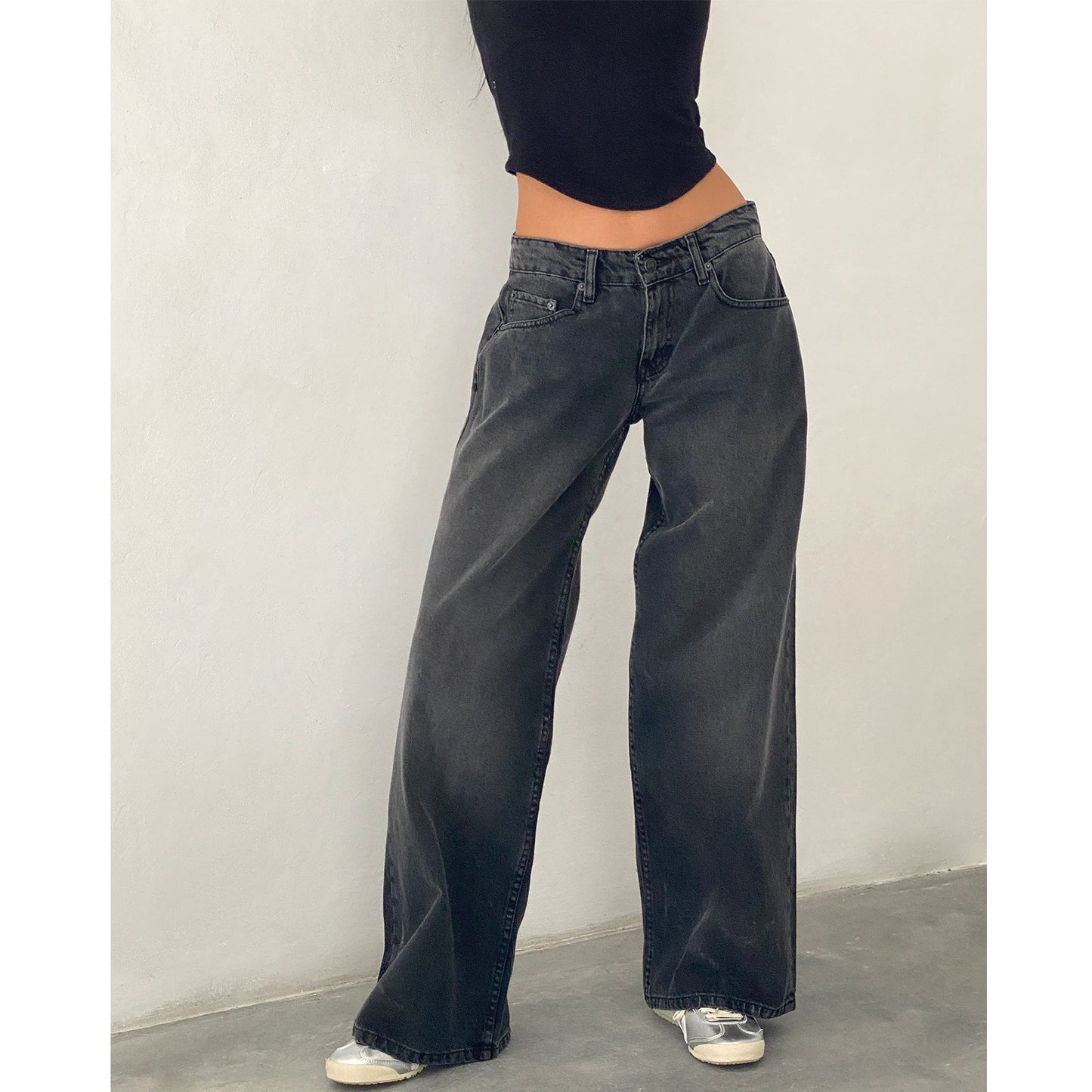 Women's American-style Vintage Straight-leg Jeans