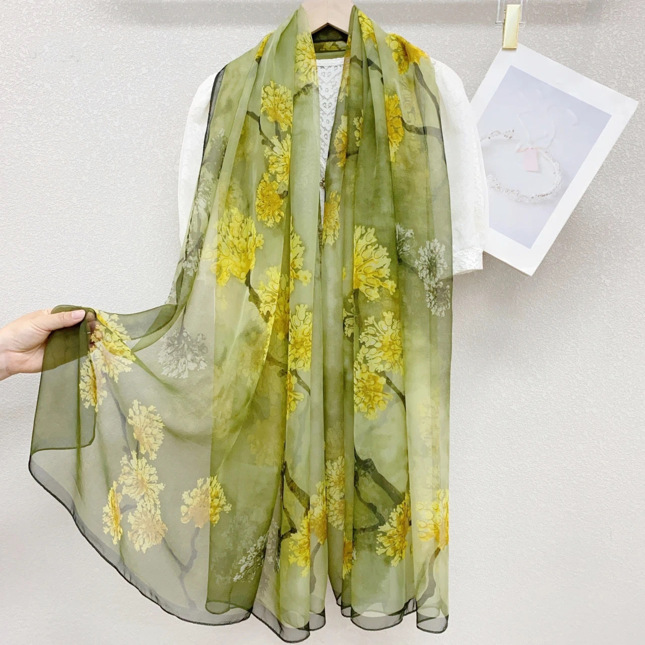 Yarn Cashew Printed Beach Travel Sun Protection Scarf