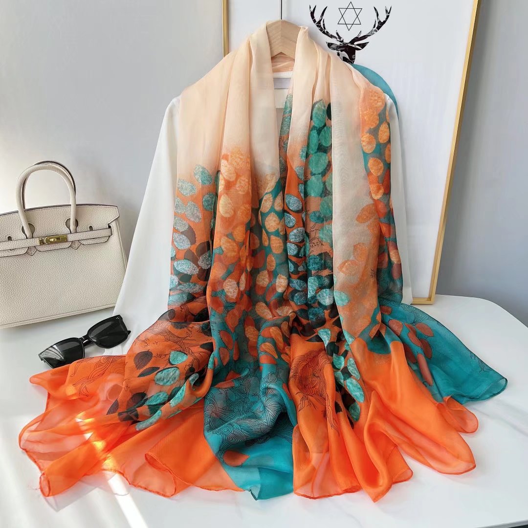Yarn Cashew Printed Beach Travel Sun Protection Scarf