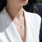 Lucky Four-Leaf Clover - A Fashionable And Light Luxury Jewelry Pendant Necklace Set With Top-quality Moissanite, S925 Silver Plated Platinum