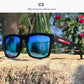 Square Polarized Sunglasses Large Frame Cover Face Men's And Women's Travel Glasses