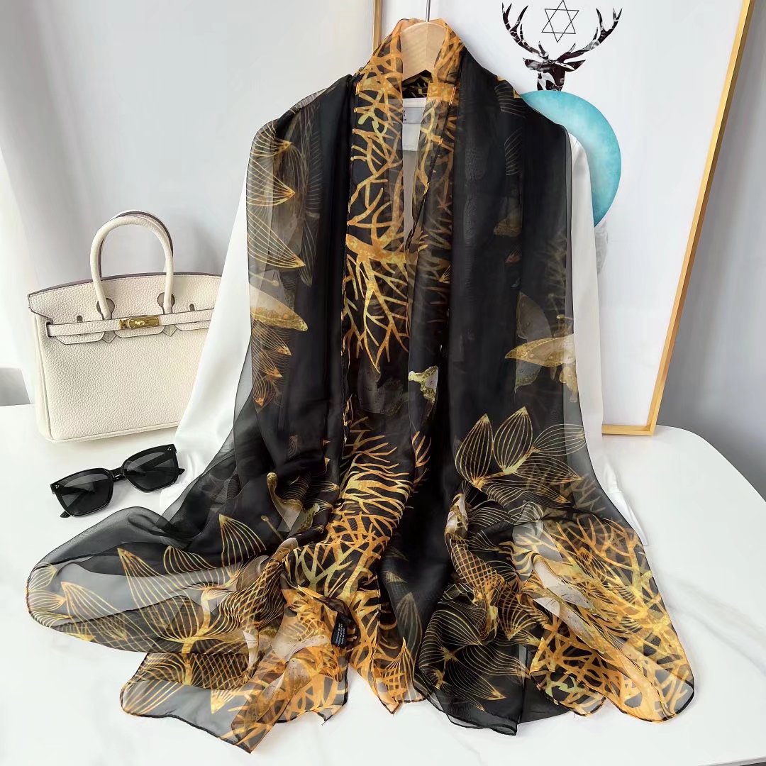 Yarn Cashew Printed Beach Travel Sun Protection Scarf