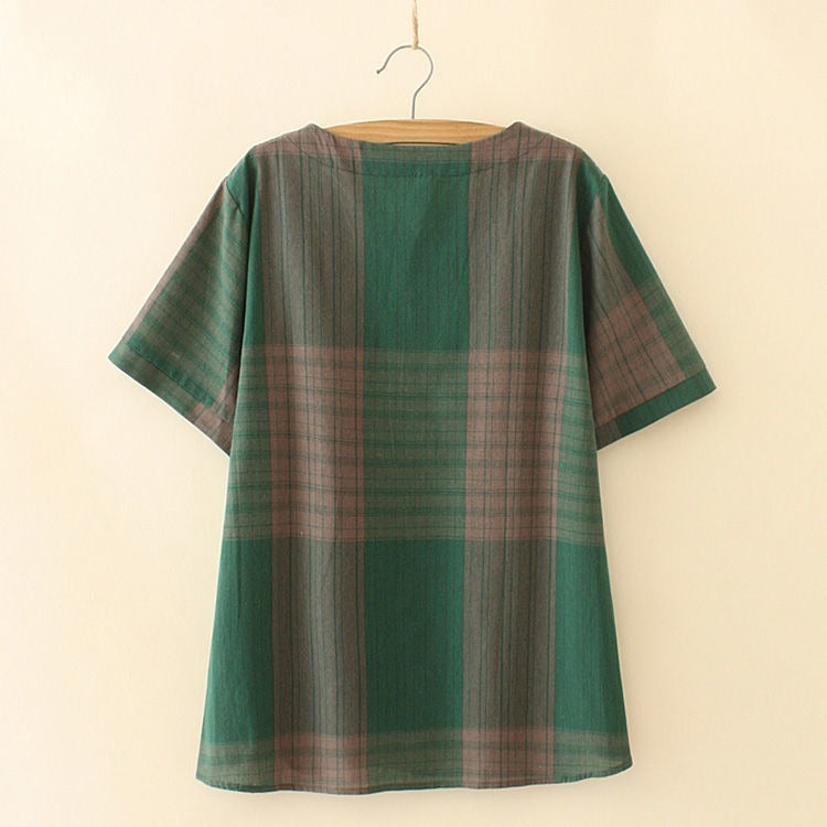 Plaid Two-piece Set Of All-match Slacks