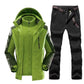 Two Piece Set Of Plush Warm Hiking Pants
