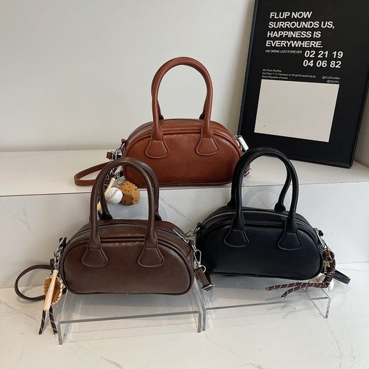 Vintage Korean-style Premium Womens Tote And Crossbody Bag