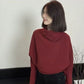 French Semi-high Neck Women's Thick Lazy Style Inner Wear Knitted Sweater
