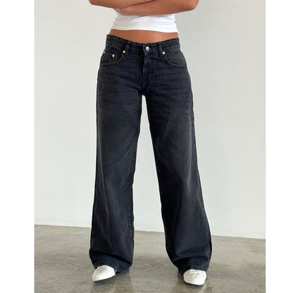 Women's American-style Vintage Straight-leg Jeans