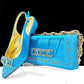 Women's Shoes And Bags Suit Pointed Toe Low Heel Shoes Rectangular Soft Clutch
