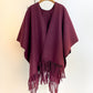 Solid Color Fashion Retro High-grade Travel Warm Outerwear Cloak Robe