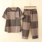 Plaid Two-piece Set Of All-match Slacks