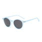 Round Polarized Full Rim Frame Sunglasses