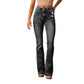 Women's Casual Versatile Ripped Washed Jeans
