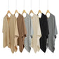 Blouse Travel Pure Color All-matching Cloak Fashionable Knitted Cardigan