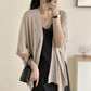 Blouse Travel Pure Color All-matching Cloak Fashionable Knitted Cardigan