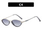 Small Frame Metal Sunglasses Sun Protection Plain Sun Glasses