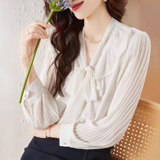 Women's Advanced Design Sense Casual All-matching Tops Younger