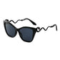 Retro Snake Temple Metal Cat Eye Party Sunglasses