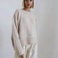 Thick Round Neck Women's Loose All-matching Knitted Pullover Sweater