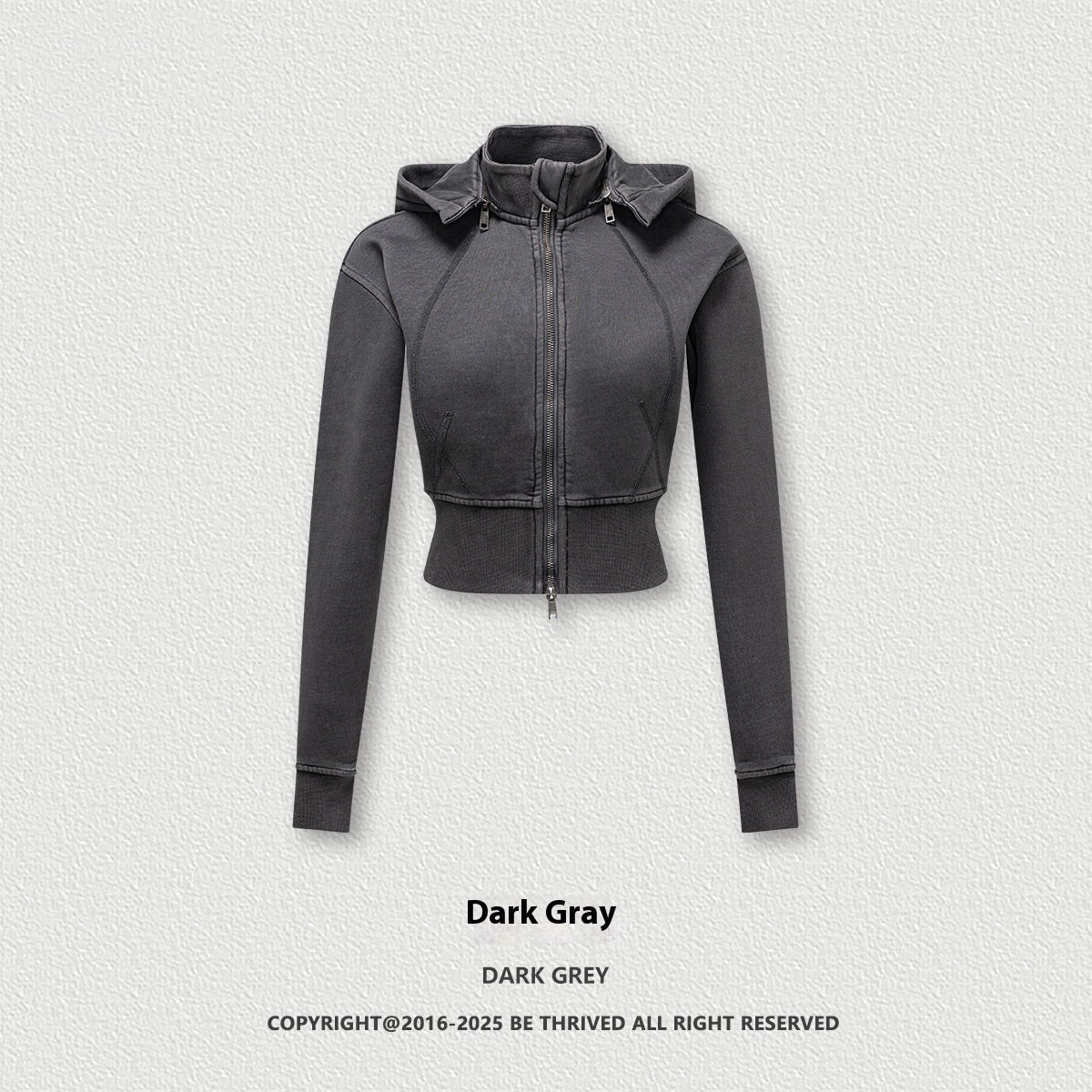 Two Piece Set Of Velvet Slimming Waist Zipper Sweatshirt Cardigan Casual Pants