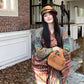 Ethnic Style Travel Warm Air Conditioning Thickened Tassel Shawl