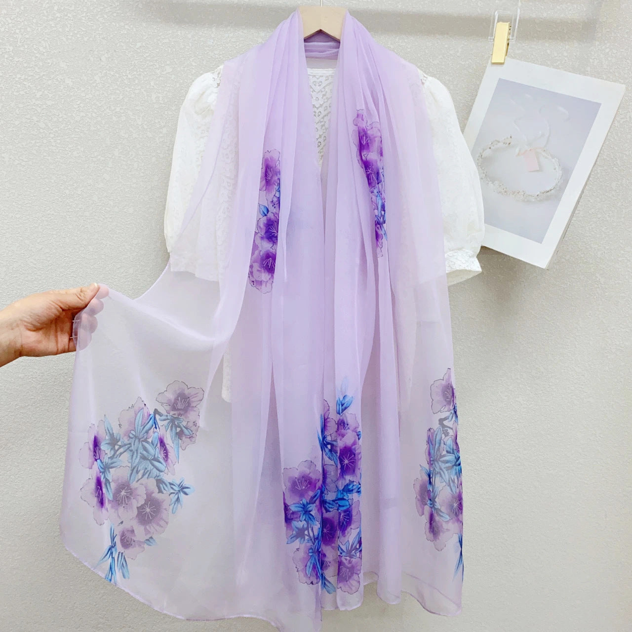 Yarn Cashew Printed Beach Travel Sun Protection Scarf